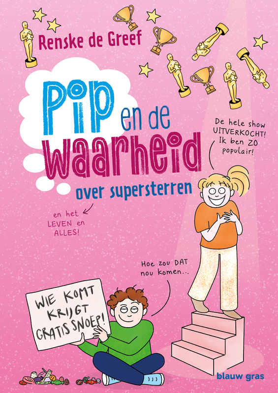 De cover van "Pip en de waarheid over supersterren"