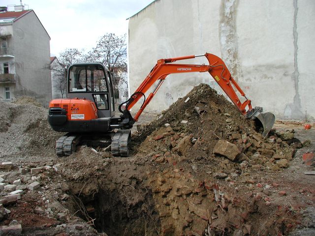 Sorgfältiger Bodenaushub!