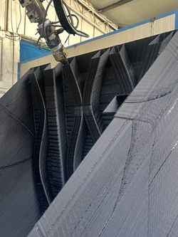 3D printed sofa structure for Wally100