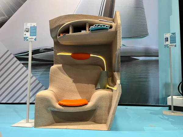 3D-printed structural seat for a 43' catamaran