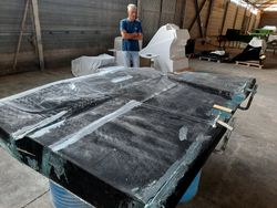Stern hatch for a 13-meters SV one-off