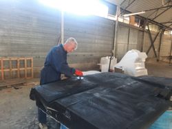 Stern hatch for a 13-meters SV one-off