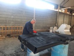 Stern hatch for a 13-meters SV one-off