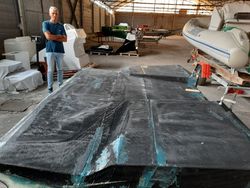 Stern hatch for a 13-meters SV one-off