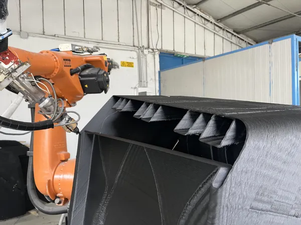 3D printed sofa structure for Wally100