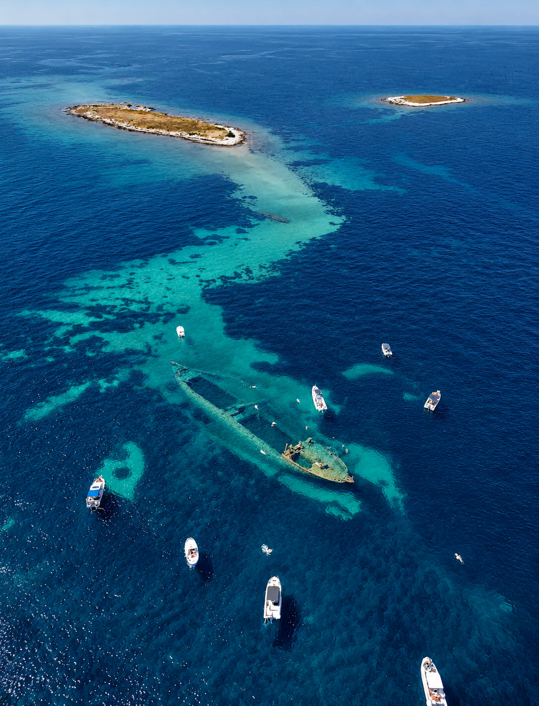 Sunken ship Michele