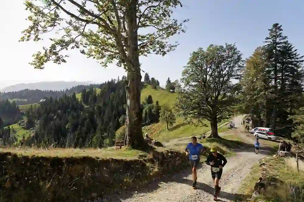 L'immagine mostra i partecipanti alla Napf Marathon nell'Emmental