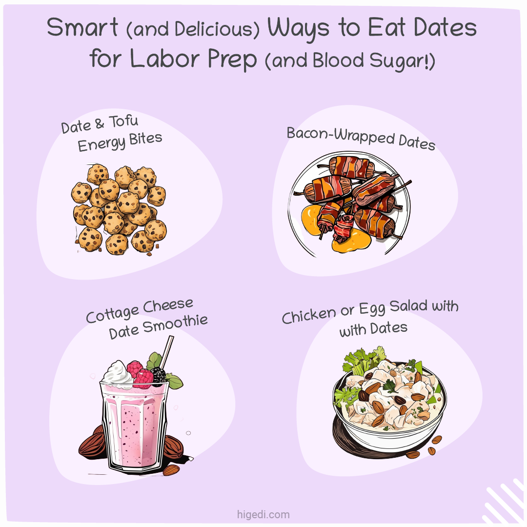Dates for labor prep - 4 ideas for gestational diabetes to make them blood sugar friendly