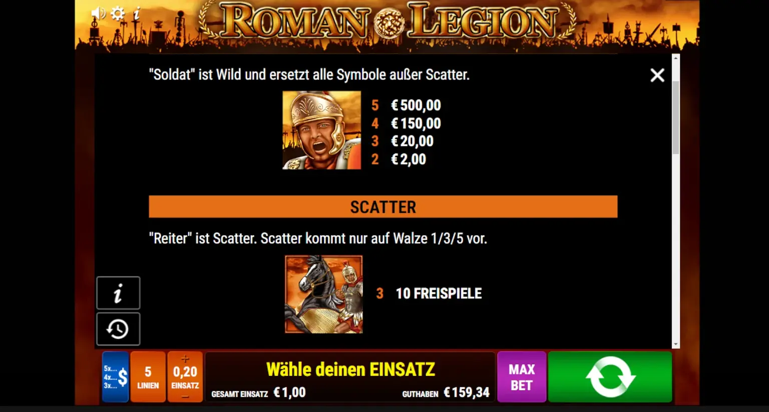 Roman Legion Informationstext