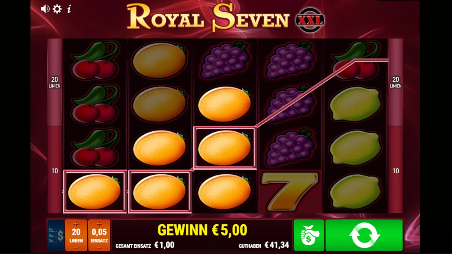 Royal Seven XXL Gewinnbild