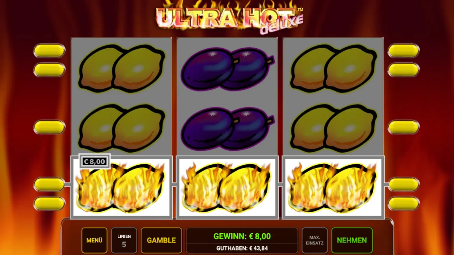 Ultra Hot Deluxe Gewinnbild