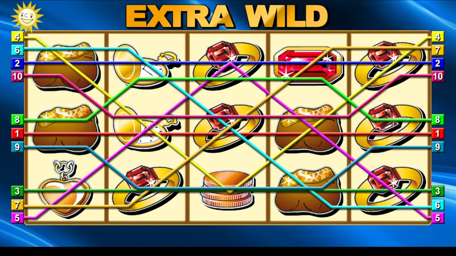 Extra Wild Gewinnlinien