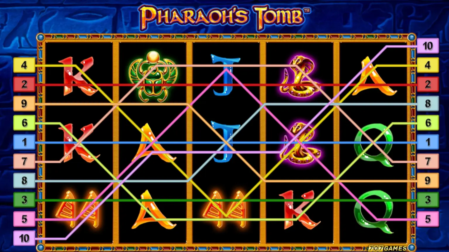 pharaohs-tomb Linien