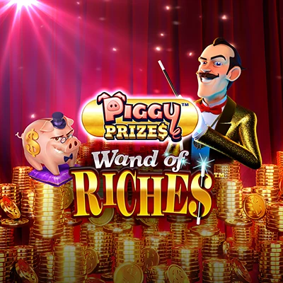 Piggy Prizes Wand of Riches Logo