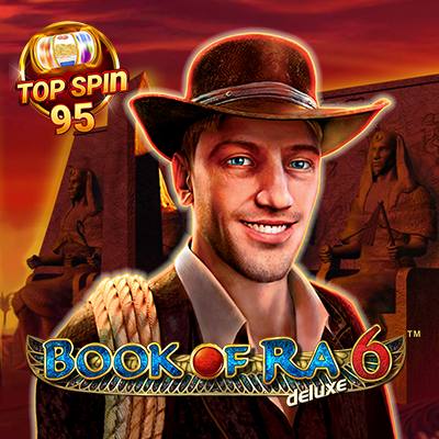 Book of Ra Deluxe 6 Top Spin Max RTP Logo