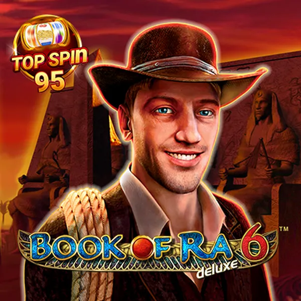 Book of Ra Deluxe 6 Top Spin Max RTP Logo