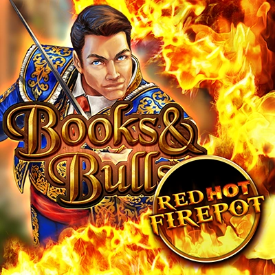 Books & Bulls Red Hot Firepot Logo