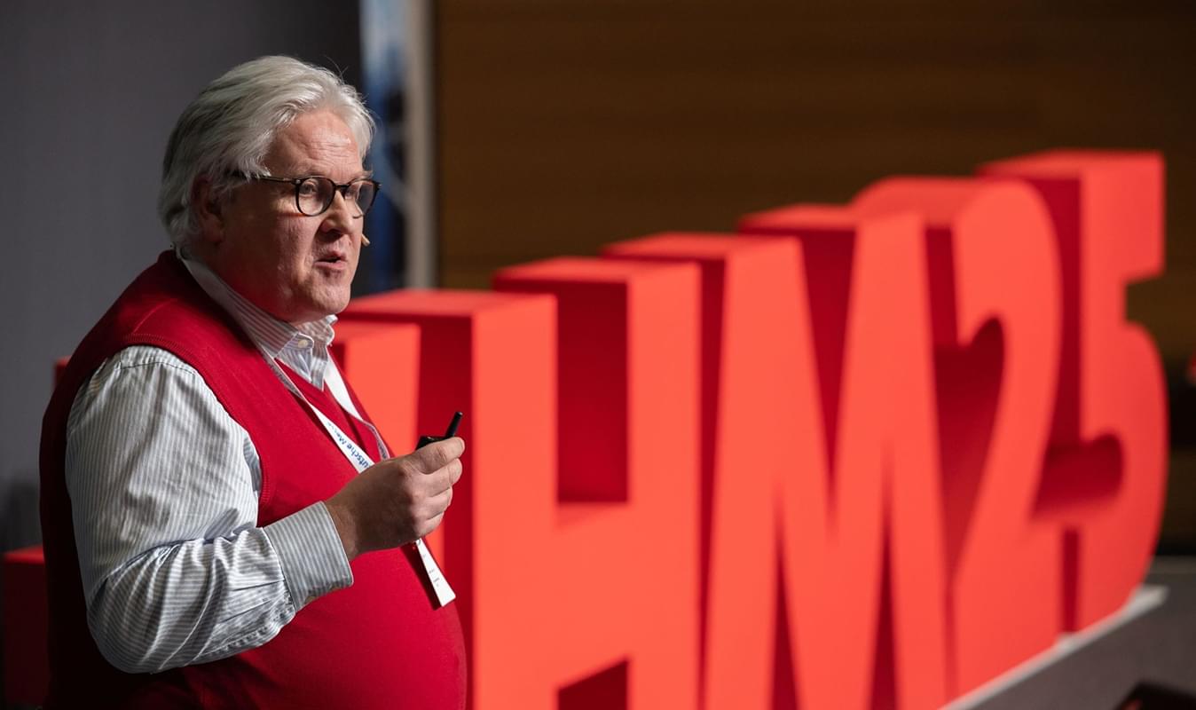 Prof. Dr. Sepp Hochreiter at Hannover Messe 2025 speaking about xLSTM