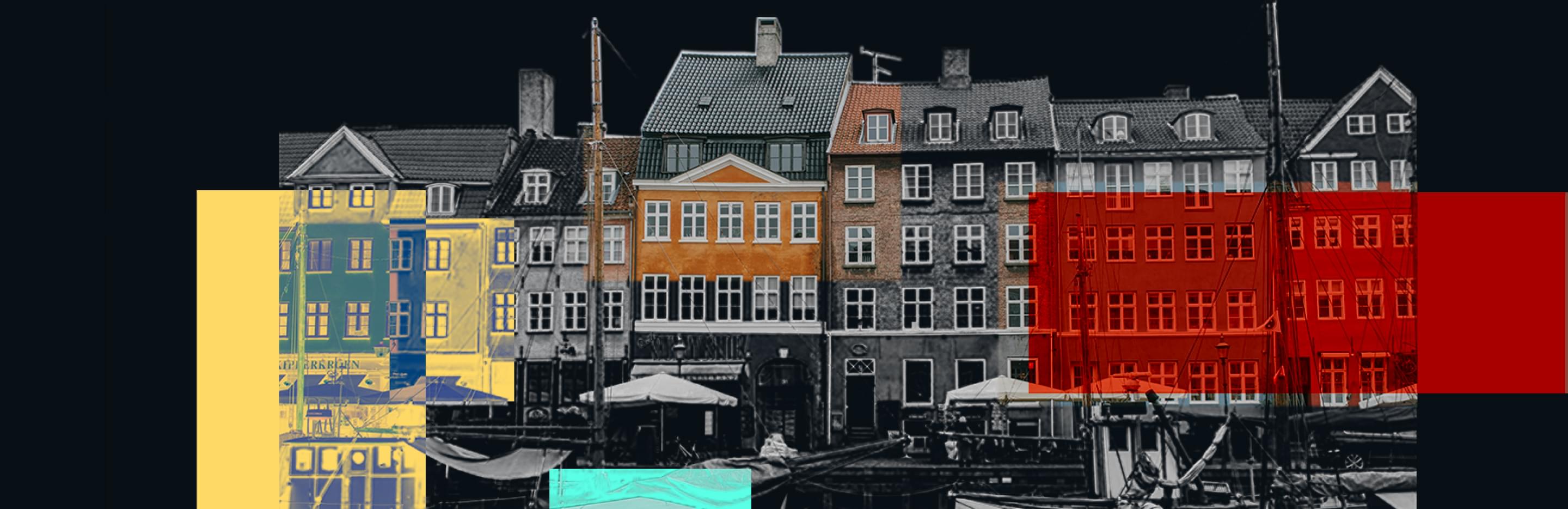 Dark abstract photo of copenhagen