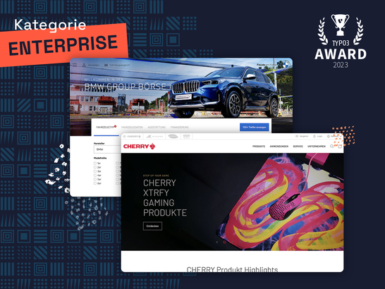 BMW Group Börse Kategorie Enterprise TYPO3 Award 2023