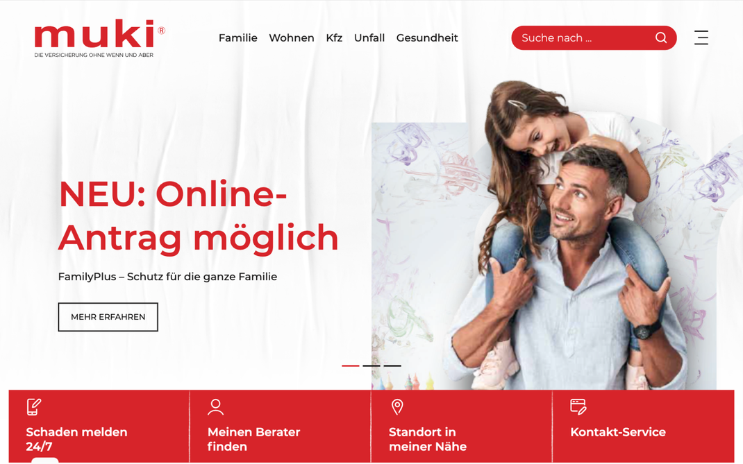 Muki Online-Antrag Seite