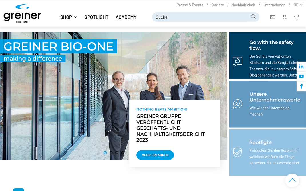 Greiner Bio-One Homepage