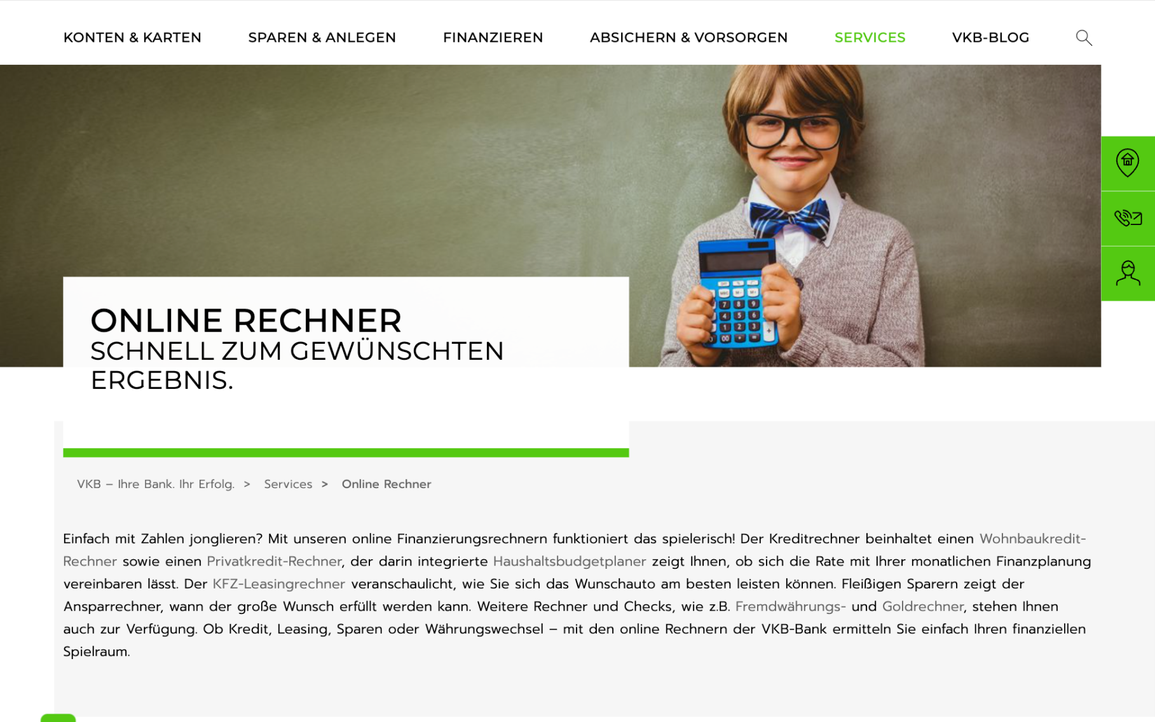 VKB Online Rechner
