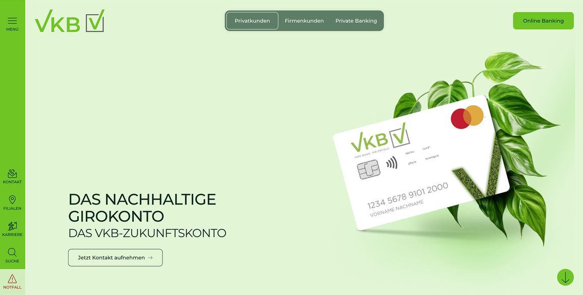 Der Einstiegsbereich der