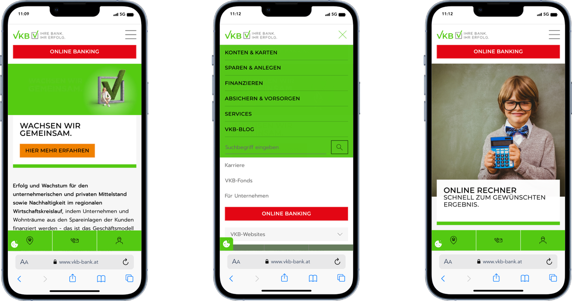 VKB Übersicht mobile Version