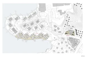 Lageplan desProjekts „Dongqian Lake Education Forum“