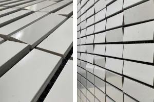 Closeup Muster für Keramikfliesen StoCera, Sportlerhaus Hamburg