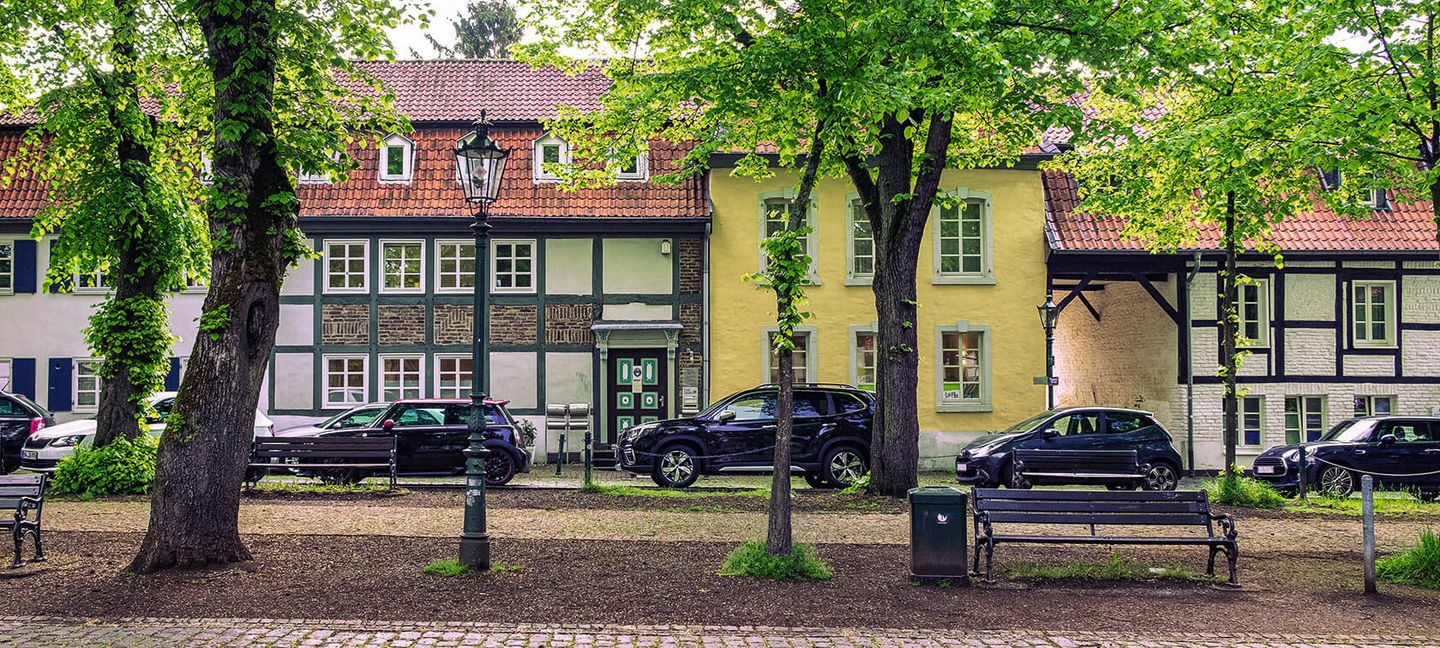 Das malerische Gerresheim und seine historisch geprägten Gebäude.