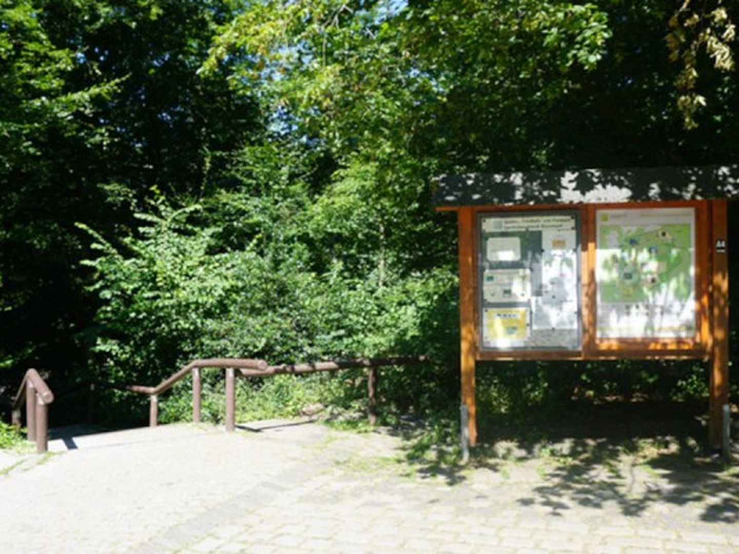 Infotafel im Wildpark. © Gartenamt Stadt Düsseldorf