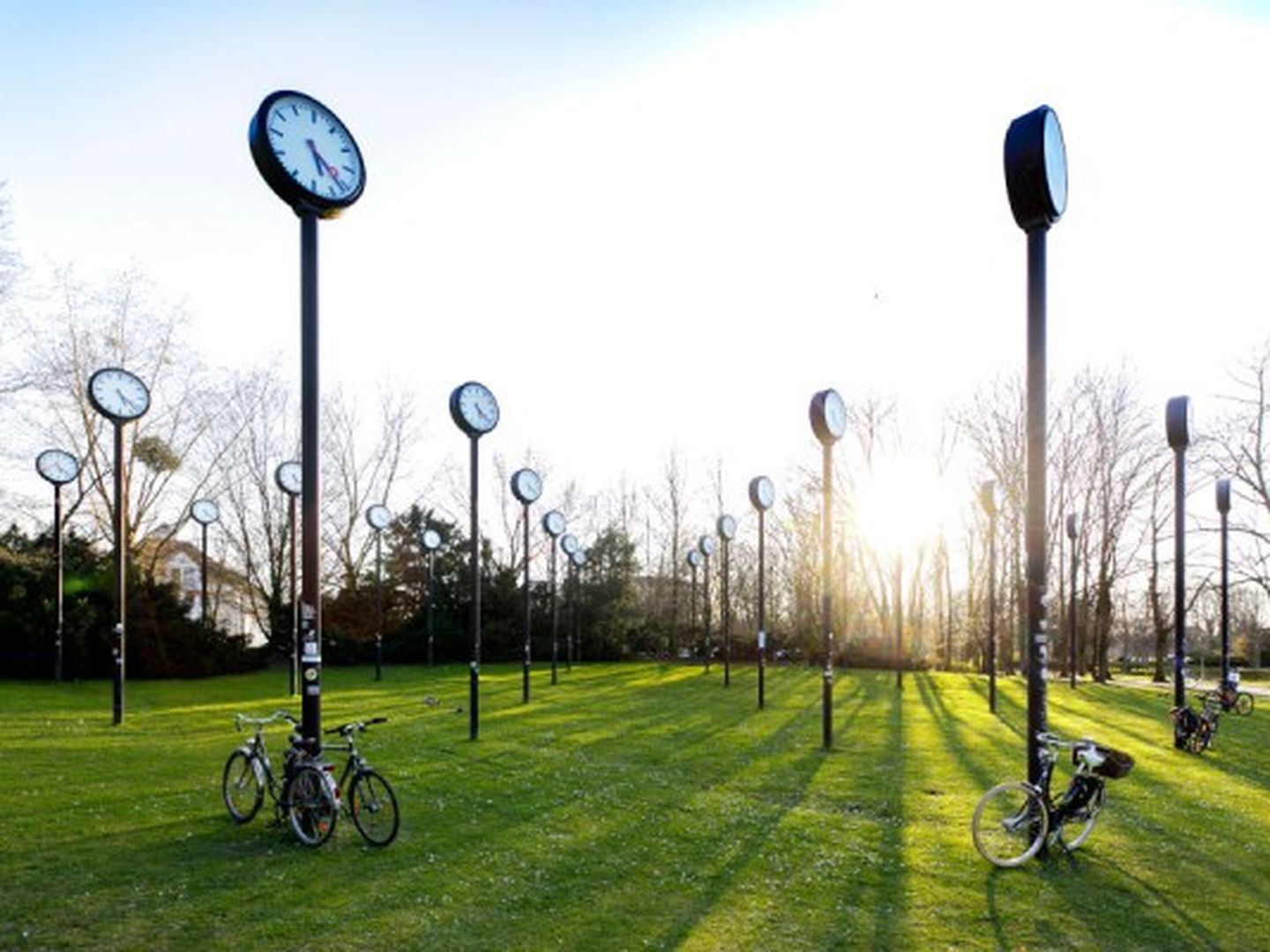 Das Zeitfeld im Volksgarten in Düsseldorf