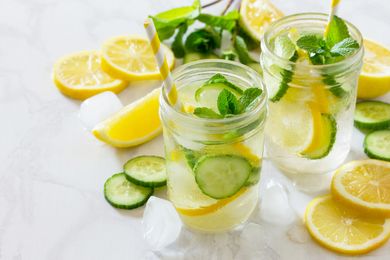 water infused with fruit