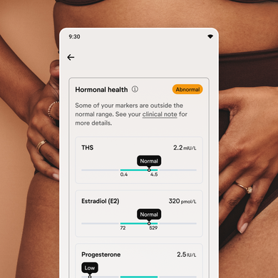 Blood test results Blood test results
