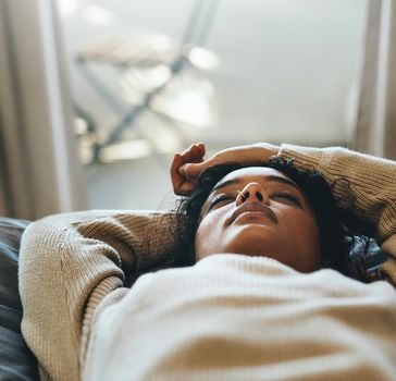 woman sleeping on her back