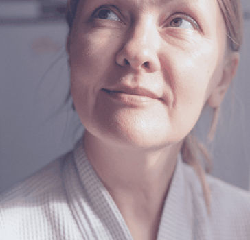 woman contemplating