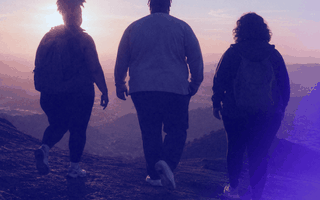 people hiking