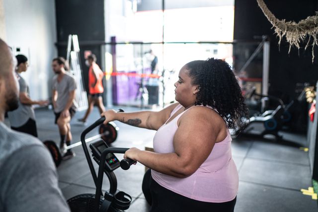 woman-on-exercise-bike