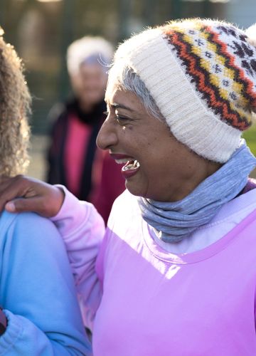 happy smiling women