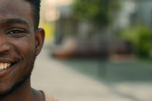 smiling man blur smiling man blur