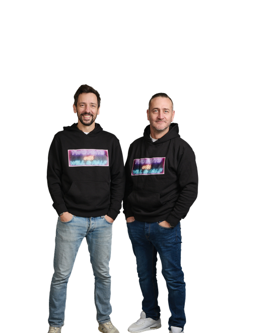 Two Pints podcast hosts
