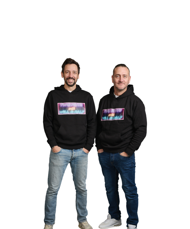 Two Pints podcast hosts