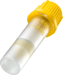 A vial for blood collection