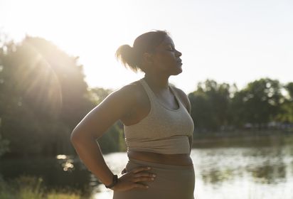 womanactivebylake