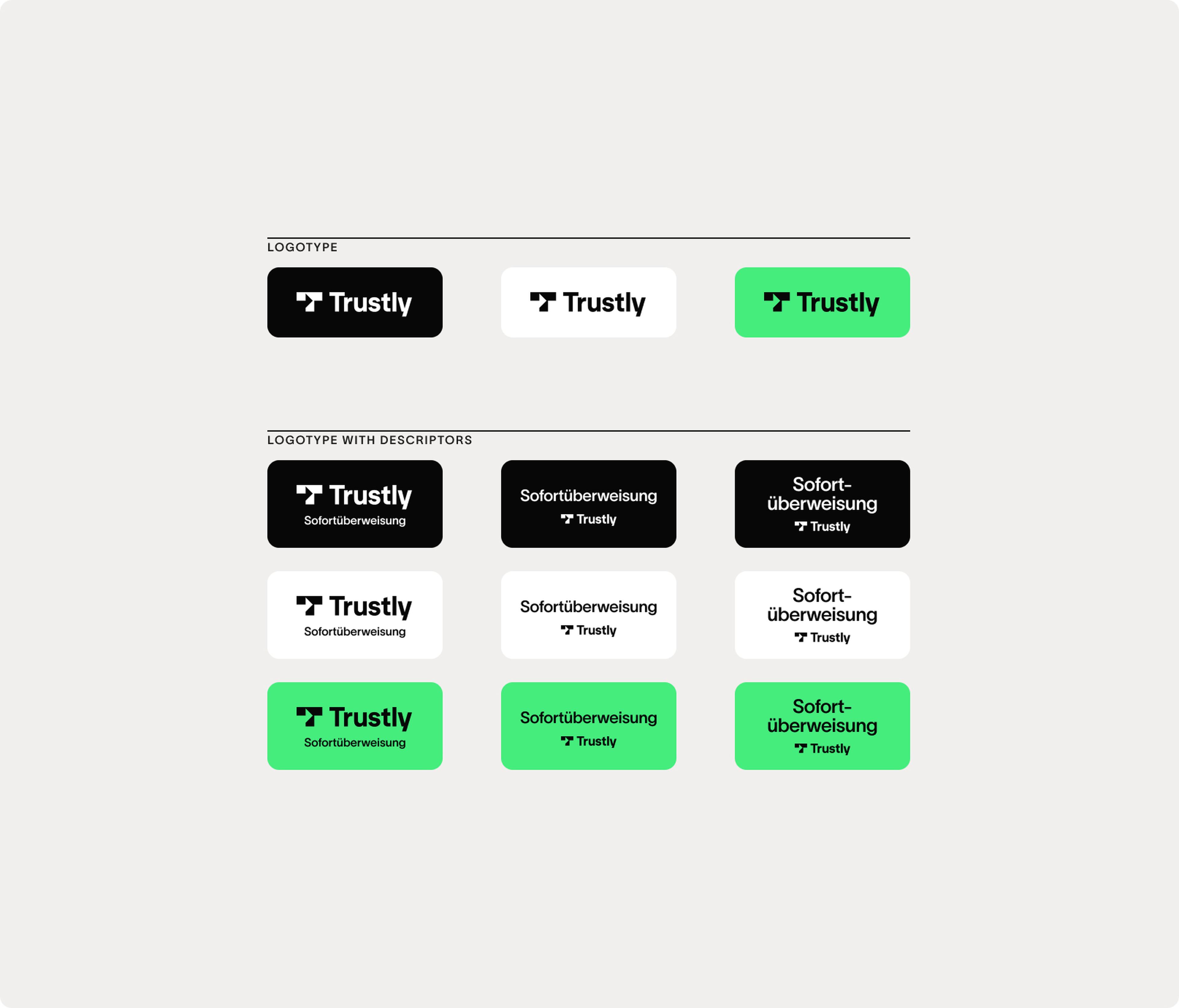 Logotypes for Checkout integrations | Checkout Guidelines | Trustly Docs
