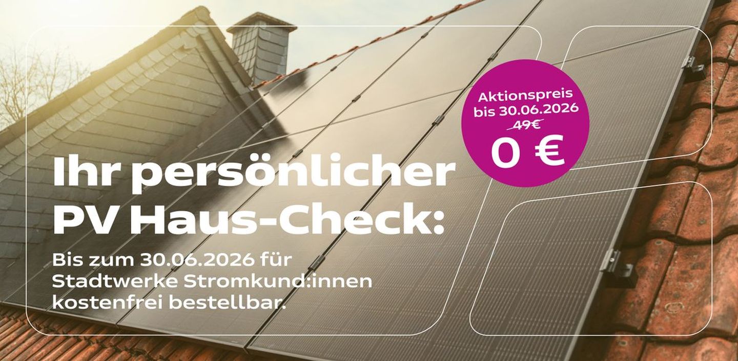 Ihr persönlicher PV Haus-Check: Aktionspreis bis 30.06.2026
