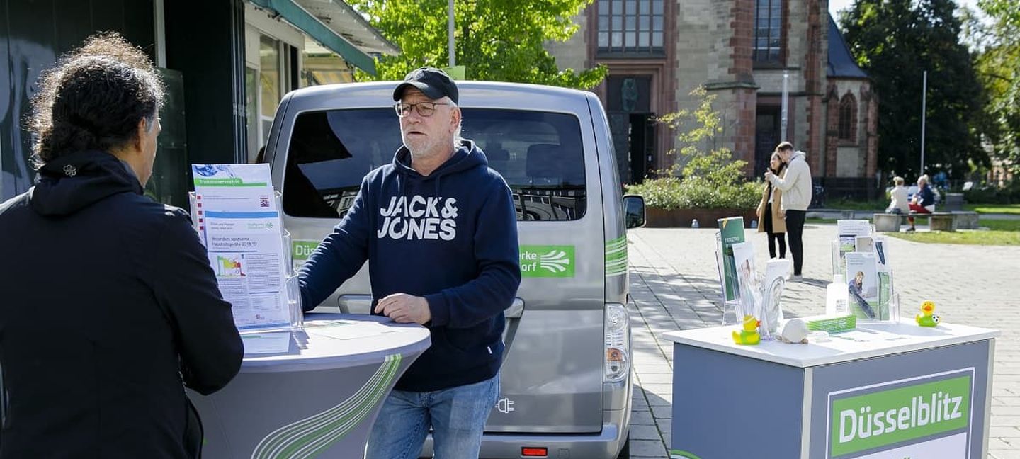 Düsselblitz, die mobile Energieberatung der Stadtwerke Düsseldorf