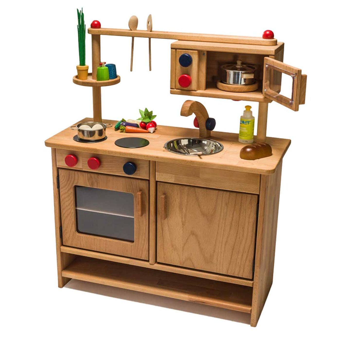 Holzküche, gefertigt von der Werkstatt für angepasste Arbeit